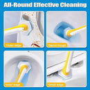 JEHONN Disposable Toilet Brush with 40PCS Wand Cleaner Refills, Wall Mounted Toilet Bowl Brush Holder Set, Bathroom Cleaning System for Sink Bathtub Wash Basin (Yellow) by CozyNest Decor