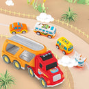 Veslier Toddler Toys Car for Boys Girls Age 1-3 3-5, 5 in 1 Carrier Transport City Vehicles Toys,Kids Toy Cars for Toddlers 1-3, Christmas Birthday Gift for Toddlers 3+. by TinyTreasures Baby Boutique