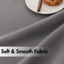ANRODUO Back Tab Blackout Curtains for Bedroom Living Room, Rod Pocket Pinch Pleated Thermal Insulated Room Darkening Curtains 72 Inches Long 2 Panels, Grey, 42 x 72 Inch by TinyTreasures Baby Boutique