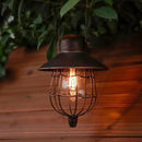 YAKii 2 Pack Solar Lantern Hanging Waterproof Outdoor Metal Solar Lamp with Warm White Light Decorate for Yard Garden Pathway Patio Porch Decor (Antique Copper) by CozyNest Decor