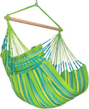 LA SIESTA® - Large Comfort Domingo Hammock Swing Chair - Weather & Tear Resistant Hanging Hammock Chair - Indoor Outdoor Hammock Chair Swing - Patio Porch Bedroom Hanging Chair - Max 285 Lbs, Lime by GreenHaven Gardens
