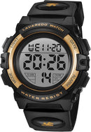 Kids Watch,Boys Watch for 3-15 Year Old Boys,Digital Sport Outdoor Multifunctional Chronograph LED 50 M Waterproof Alarm Calendar Analog Watch for Children with Silicone Band,Kids Gift by TinyTreasures Baby Boutique