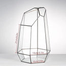 NCYP Large Geometric Terrarium - 16 Inches Tall Irregular Open Glass Terrarium Pot - Home Garden Tabletop Decoration Planter for Air Plants Succulents, Handmade (NO Plants, No Door) by CozyNest Decor