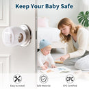 Inaya Door Knob Safety Cover for Kids (4 Pack) – Child Proof Door Knob Covers for Baby Proofing – Door Locks for Kids Safety, Fits Most Round Handles, Easy to Install, White by TinyTreasures Baby Boutique