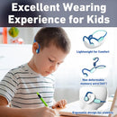Kids Headphones, Bluetooth 5.2 Air Conduction Open Ear Headphones, 85dB Volume Limiting, Stereo Sound with Mic, IPX5 Waterproof, 20H Playtime, Perfect for School and Outdoor Activities-Blue by TinyTreasures Baby Boutique