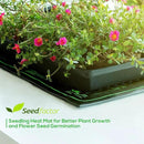 MET Certified 6 Pack Seedling Heat Mat, Seedfactor Waterproof Durable Germination Station Heat Mat, Warm Hydroponic Heating Pad for Indoor Home Gardening Seed Starter by GreenHaven Gardens