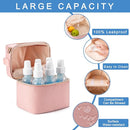 Breastmilk Cooler Bag with Ice Pack & Mat Fit 6 Bottles Up to 9 Ounce, Baby Bottle Cooler Bag for Moms, Daycare & Travel, Black by TinyTreasures Baby Boutique