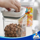 MR.SIGA 4 Pack Airtight Food Storage Container Set, BPA Free Kitchen Pantry Organization Canisters with One-handed Leak Proof Lids, 1L / 33.8oz, Medium, White by TinyTreasures Baby Boutique