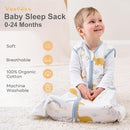 Yoofoss Baby Sleep Sack 12-18 Months Baby Wearable Blanket 100% Cotton 2-Way Zipper TOG 0.5 Toddler Sleeping Sack 3 Pack, Lightweight Sleep Sacks for Babies(Large) by TinyTreasures Baby Boutique