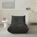 Luxury Sofa Couch Chair, Lazy Floor Seating, Fireside Bean Bag Chair, Ergonomic Tatami Sofa Lounger for Living Room, Bedroom, Office, Single Seat, Black by CozyNest Decor