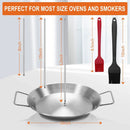 Al Pastor Skewer for Grill, Stainless Steel Vertical Skewer, Brazilian Vertical Spit Stand with 3 Removable Spikes(8”/10"/12”)& Brushes, for Tacos Al Pastor, Shawarma Kebabs Smoker Oven BBQ Dishes by GreenHaven Gardens