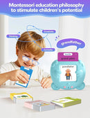 French and English Talking Flash Cards for Toddlers, 224 Sight Words Bilingual Learning Toys for Children, Autism Pocket Speech Therapy Toys, Français Vocabulary Educational Flashcards by TinyTreasures Baby Boutique