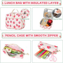 Backpack for Girls 3pcs Set Kids Backpack with Lunch Box Students Kawaii Book Bag for Elementary Primary Middle School Bags - Ita Backpack - Strawberry by TinyTreasures Baby Boutique