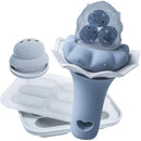 Moonkie Baby Fruit Feeder with Freezer Tray, BPA Free Silicone Food Feeder for Infant Self Feeding, Breastmilk Popsicle Molds, Mesh Feeder with Two Pouches, Baby Shower Gifts 4 Months+, 1 Pack by TinyTreasures Baby Boutique