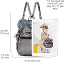 KL928 Girls Bowknot Polka Dot Cute Mini Backpack Small Daypacks Convertible Shoulder Bag Purse for Women by TinyTreasures Baby Boutique