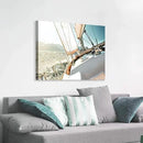 ARTISTIC PATH Nautical Picture Canvas Wall Art: Sailboat Artwork Seascape Print on Canvas for Office Bedrooms (36" W x 24" H,Multi-Sized) by CozyNest Decor