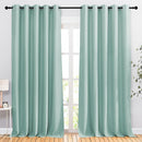 NICETOWN Room Darkening 118 inch Long Curtains, Grommet Thermal Drapes Weighted Room Divider Wide Window Treatments for Living Room, W66 x L118, Aqua Blue, 2 Panels by TinyTreasures Baby Boutique