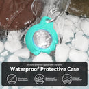 Upgrade Waterproof 2 Pack Airtags Holder with Apple Airtags Keychain, Hard PC Air Tag Case, Anti-Scratch & Shock Air tag Holder, Men's Women's Keyrings & Keychains-White+Mint Green by TinyTreasures Baby Boutique