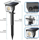 EIUIO Solar Outdoor Lights, 3 Lighting Modes Solar Spot Lights Outdoor with Auto On/Off, Waterproof Landscape Lighting for Garden Yard Pathway by GreenHaven Gardens