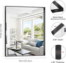 Black Bathroom Mirror, 40x48 Inch Rectangular Framed Mirror, Large Wall Mounted Bathroom Vanity Mirror Over Sink for Bedroom,Restroom, Living Room, Hangs Vertically or Horizontally by CozyNest Decor