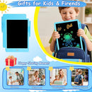 Decute Kids Toys LCD Writing Tablet with Stylus, 10 Inch Erasable Toddlers Doodle Board, Reusable Drawing Pad for Kids, Educational Christmas Birthday Gift for 3 4 5 6 7 8 Girls Boys Toddler Blue by TinyTreasures Baby Boutique