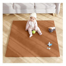 Baby Play Mat 48"x48" – Thick, Non-Slip Foam Mat for Babies and Toddlers. Foldable, Scrubbable, Odorless, and Soft, Ideal for Playpens, Crawling, and Indoor Playtime-Brown by TinyTreasures Baby Boutique