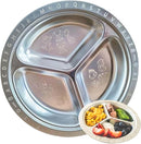 Stainless Steel Plates for Kids, Toddler Plate, Non Toxic Baby Dinnerware, BPA-Free Feeding Tray, Durable, Easy to Clean, Compatible with Dishwasher, Freezer, Microwave by TinyTreasures Baby Boutique