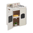 ECR4Kids Play Kitchen Stove, Wooden Playset, White Wash by TinyTreasures Baby Boutique