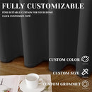 ChrisDowa Custom Blackout Curtain for Bedroom and Living Room. Thermal Insulated Room Darkening Curtain 1 Panel (Custom Size and Color) by CozyNest Decor