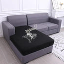 hyha Waterproof Sectional Couch Covers, Non Slip Sofa Couch Cushion Covers L Shape, Thick Stretch Jacquard Fabric, Washable Sofa Slipcovers with Elastic Bottom (1 Piece for Chaise, Black) by CozyNest Decor
