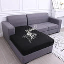 hyha Waterproof Sectional Couch Covers, Non Slip Sofa Couch Cushion Covers L Shape, Thick Stretch Jacquard Fabric, Washable Sofa Slipcovers with Elastic Bottom (1 Piece for Chaise XL, Black) by CozyNest Decor