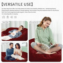Bean Bag Chair for Adults 7FT,Soft Removable Cover for Teens/Girls Bedroom,Fluffy Giant Round Floor Beanbag Lounger Chairs (No Filler,Claret) by CozyNest Decor