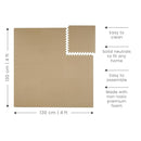 Toddlekind Solid Color Foam Play Mat 4x4 Baby Playmat. Stylish, Non-Toxic, Odorless, Plain Design Puzzle Play Mat 0m+ (Beige) by TinyTreasures Baby Boutique