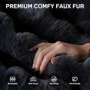 Modern Bean Bag Chair, Large Bean Bag Couch for Adults with Memory Foam Filled, Soft Faux Bunny Fur Lazy Chair for Living Room Bedroom Dorm Apartment, No Assembly Required, Dark Grey by TinyTreasures Baby Boutique