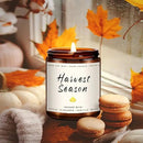 Fall Candle - Harvest Season Scented Candle, Fall Soy Candles for Home Decor, 7 oz Natural Soy Wax – Long-Lasting Autumn Candles, Aromatherapy Gift for Women & Thanksgiving, 7oz by CozyNest Decor