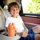 Kids Insualated Water Bottle with Straw - 12oz Stainless Steel Water Bottle with Dual Spouts, Leak-Proof, BPA-Free, Double Wall Vacuum Keeps Cold for 24 Hours for Sports, Travel (Frosted Lilac) by CozyNest Decor