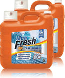 Ultra Fresh 2 x 2.5 Gallon Liquid Laundry Detergent Washing Soap for All Machine Types, 6X Platinum, Up to 640 Loads, Original Blue by CozyNest Decor