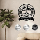 Custom Metal Camping Signs Outdoor - Personalized Size Rustic Wall Art, Lake House Decor, Farmhouse Gift for RV, Cabin & Garden - MADE IN USA by CozyNest Decor