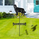 BAYN Solar Golden Retriever Garden Stakes Decorative with a Lantern Dog Silhouette Welcome Sign Outdoor Garden Decor for Yard, Lawn, Patio, Pathway by CozyNest Decor