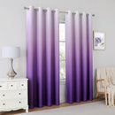 HOMEIDEAS Purple Ombre Blackout Curtains 52 X 63 Inch Length Gradient Room Darkening Thermal Insulated Energy Saving Grommet 2 Panels Window Drapes for Living Room, Bedroom by TinyTreasures Baby Boutique