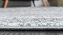 Unique Loom Rosso Collection Vintage, Traditional, Bohemian, Geometric, Distressed, Southwestern Area Rug, 8' 0" x 8' 0", Gray/Ivory by CozyNest Decor