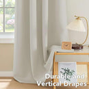 H.VERSAILTEX Room Darkening Curtains for Living Room Light Reducing Thermal Insulated Window Treatment Panels/Drapes Grommet Top 2 Panels (Pale Oak - 52 x 84 Inches) by CozyNest Decor