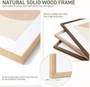 11x14 Picture Frame Natural Solid Oak Photo Frames with 8x10 Removable Mat Wall Hanging Large Handcrafted Frame with HD Plexiglass Wall and Tabletop Display Large Poster Frame by CozyNest Decor