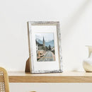 Vittanly 8x12 Picture Frames Set of 9, Shatter Resistant Plexiglass, Display 6x8 Pictures with Mat or 8x12 without Mat, Photo Frames for Wall or Tabletop, Engineered Wood, Distressed White by CozyNest Decor