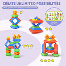 Blocks Building Toys for Toddlers 1-3 3-5, Pyramid Stacking Blocks Preschool Educational Toys for Ages 2 3 4 5 6 Boys & Girls Learning Stem Sensory Toys Kids Birthday, 30PCS by TinyTreasures Baby Boutique