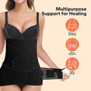 3 in 1 Postpartum Belly Band (Black), Post Partum Waist Binder, Posture Correction Abdominal Binder, Belly Band Postpartum Belly Wrap, Postpartum Belly Wrap (For waistline 25"-35", S/M) by TinyTreasures Baby Boutique