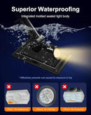 6 Pack Solar Power Spot Lights Outdoor Waterproof LED Dusk to Dawn Landscape Spotlight for Outside Yard, Tree, Flag, Yard, Garden, Statues, 3 Modes, 18 Hours Accent Ambient Lighting - Warm White by GreenHaven Gardens