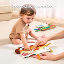 TUMAMA TK 2PCS Baby Books 0-6 Months, Soft Cloth Books for Babies Infants Toddler, Touch and Feel Crinkle Cloth Books 6 to 12 Months, Early Development Interactive Toys Gifts for Boys Girls by TinyTreasures Baby Boutique