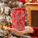 Porlien Chinese Dragon Porcelain 15-ounce Canisters Set of 2, Food Storage Containers with Lid for Coffee Beans, Tea, Condiments & Nuts by CozyNest Decor