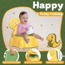 Potty Training Toilet Toddler Potty Chair Kids Boys Girls Dinosaur Animal Comfortable Potties Training Seat for Childrens Ages 1-3 Portable Baby Toilets with Lid Back Easy to Clean Potty Trainer by TinyTreasures Baby Boutique